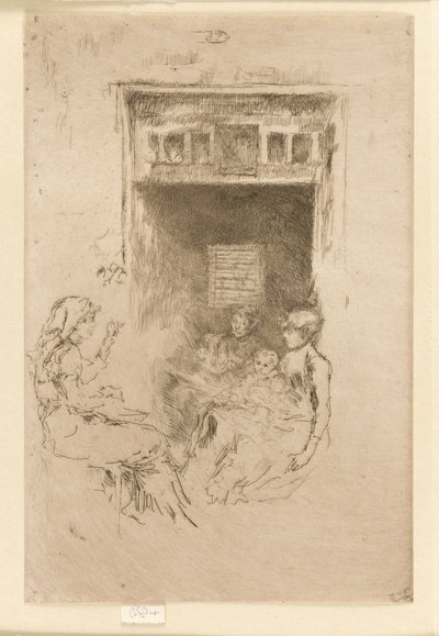 串珠器，1879-1880。 作者 詹姆斯·阿博特·麦克尼尔·惠斯勒