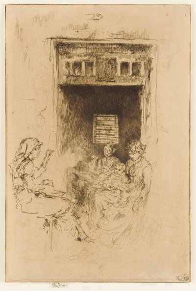 串珠器，1879-1880。 作者 詹姆斯·阿博特·麦克尼尔·惠斯勒
