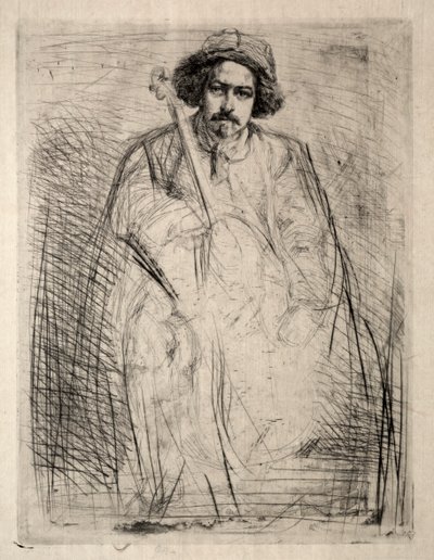 比克凯（Becquet），1871年。 作者 詹姆斯·阿博特·麦克尼尔·惠斯勒