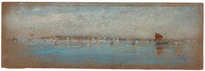 蓝色和银色--群岛，威尼斯，1879-1880。 作者 詹姆斯·阿博特·麦克尼尔·惠斯勒