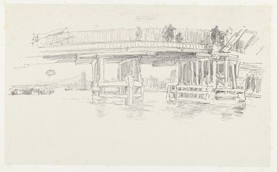 Brug over de Theems
老巴特西桥 作者 詹姆斯·阿博特·麦克尼尔·惠斯勒