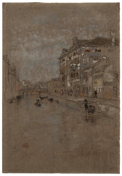 威尼斯运河的烟草仓库，1879-1880。 作者 詹姆斯·阿博特·麦克尼尔·惠斯勒