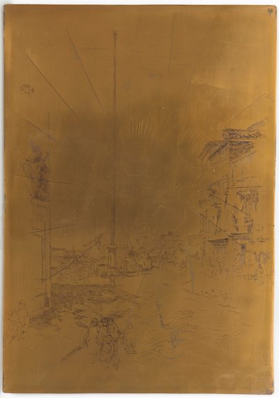 被取消的《小桅杆》的印版，1879-1880。 作者 詹姆斯·阿博特·麦克尼尔·惠斯勒
