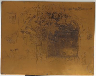 特拉格托》第2期的注销印版，1879-1880。 作者 詹姆斯·阿博特·麦克尼尔·惠斯勒