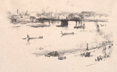 查令十字铁路桥，1896年。 作者 詹姆斯·阿博特·麦克尼尔·惠斯勒
