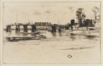 切尔西，1879年。 作者 詹姆斯·阿博特·麦克尼尔·惠斯勒
