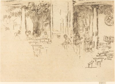 教堂，布鲁塞尔，1887年。 作者 詹姆斯·阿博特·麦克尼尔·惠斯勒