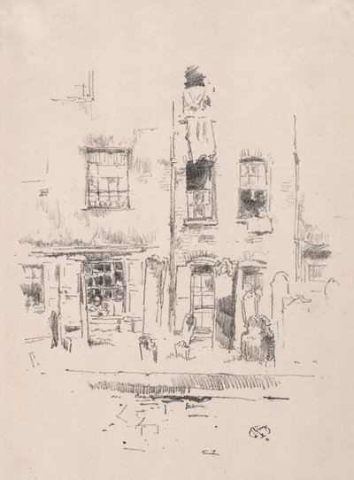 墓地，1887年。 作者 詹姆斯·阿博特·麦克尼尔·惠斯勒