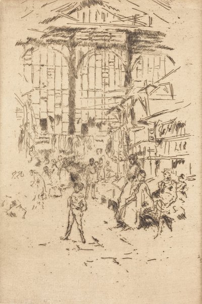 衣服交换，第二号，约18861888。 作者 詹姆斯·阿博特·麦克尼尔·惠斯勒