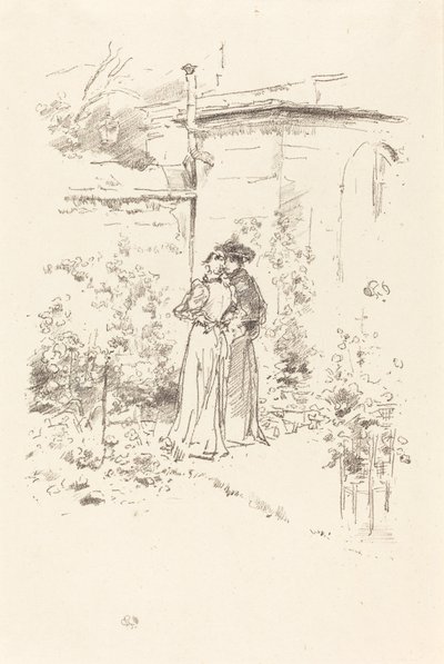 花园里的秘密》，1894年。 作者 詹姆斯·阿博特·麦克尼尔·惠斯勒