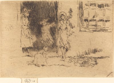 山寨门，约1884年至1886年。 作者 詹姆斯·阿博特·麦克尼尔·惠斯勒