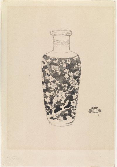 圆柱形粗颈花瓶，1876年。 作者 詹姆斯·阿博特·麦克尼尔·惠斯勒