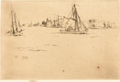 Dordrecht, 1884. 作者 詹姆斯·阿博特·麦克尼尔·惠斯勒