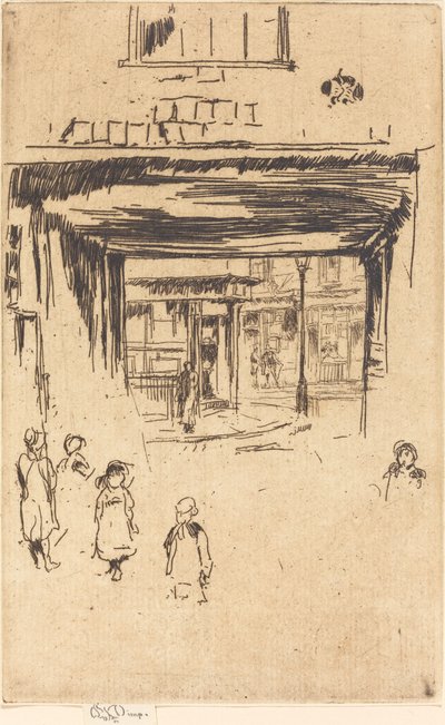 德鲁里巷，约18801881。 作者 詹姆斯·阿博特·麦克尼尔·惠斯勒