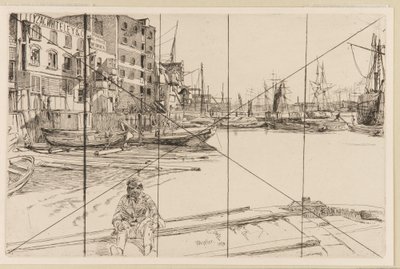 Eagle Wharf Tyzac Whiteley and Co., 1859年。 作者 詹姆斯·阿博特·麦克尼尔·惠斯勒