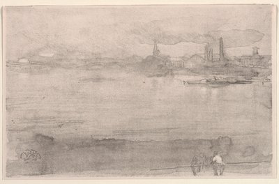 清晨：1878年，伦敦巴特西泰晤士河。 作者 詹姆斯·阿博特·麦克尼尔·惠斯勒
