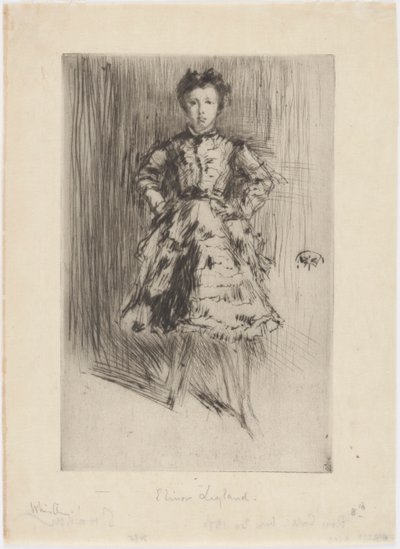 埃里诺-莱兰，1873年。 作者 詹姆斯·阿博特·麦克尼尔·惠斯勒