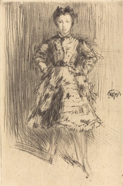 埃里诺-莱兰，1873年。 作者 詹姆斯·阿博特·麦克尼尔·惠斯勒