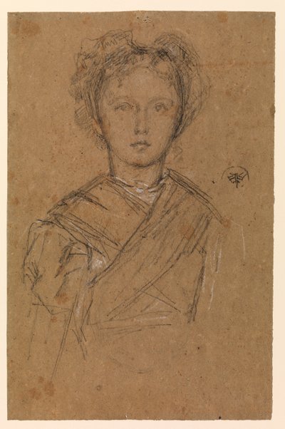 埃利诺·莱兰（Elinor Leyland），约1873年 作者 詹姆斯·阿博特·麦克尼尔·惠斯勒