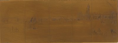 蚀刻板：老威斯敏斯特桥，1859年。 作者 詹姆斯·阿博特·麦克尼尔·惠斯勒