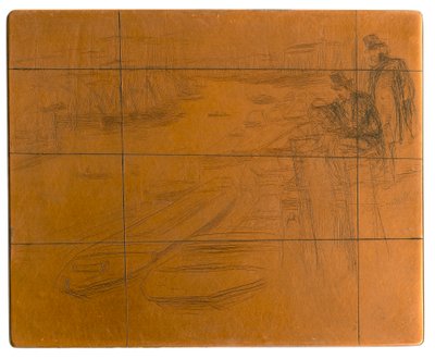 蚀刻板：小水池》，1861年。 作者 詹姆斯·阿博特·麦克尼尔·惠斯勒