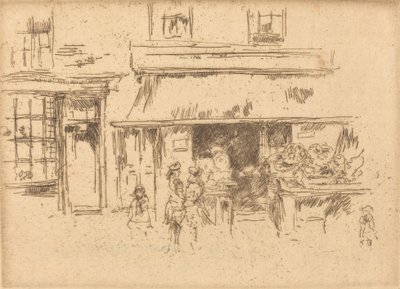 埃克塞特街，约1886年至1888年。 作者 詹姆斯·阿博特·麦克尼尔·惠斯勒