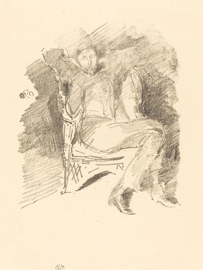 火光：约瑟夫-彭内尔，第1号，1896年。 作者 詹姆斯·阿博特·麦克尼尔·惠斯勒