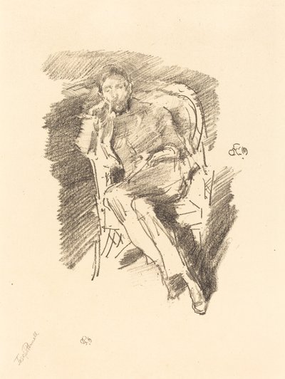 火光：约瑟夫-彭内尔，第2号，1896年。 作者 詹姆斯·阿博特·麦克尼尔·惠斯勒