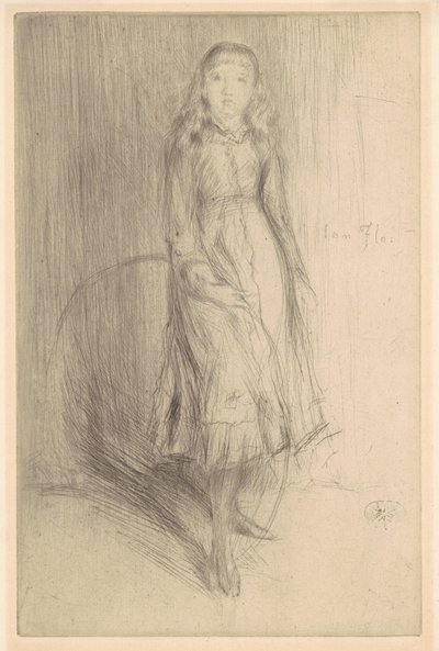 Florence Leyland, 1874年。 作者 詹姆斯·阿博特·麦克尼尔·惠斯勒