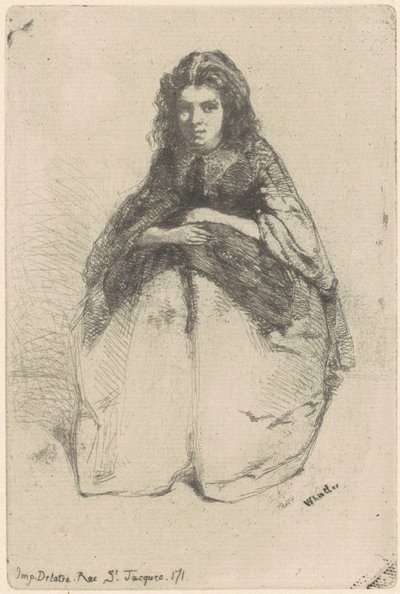 Fumette, 1858. 作者 詹姆斯·阿博特·麦克尼尔·惠斯勒