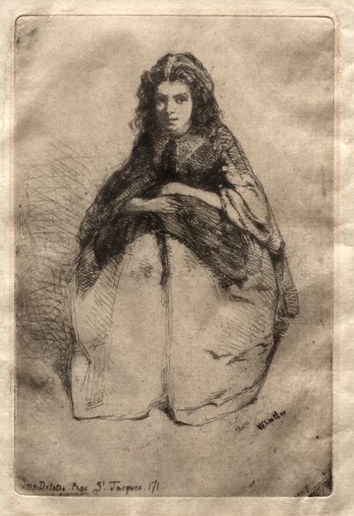 Fummette，1858年。 作者 詹姆斯·阿博特·麦克尼尔·惠斯勒