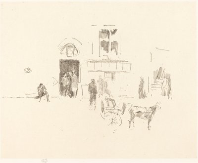 Gaiety舞台门，18791887年。 作者 詹姆斯·阿博特·麦克尼尔·惠斯勒