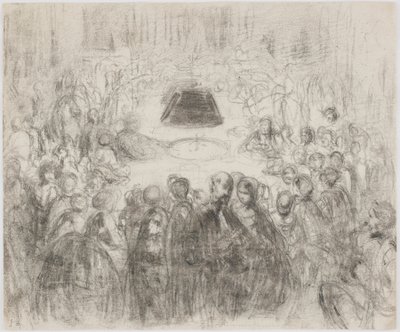 巴登-巴登的赌博厅，1858年。 作者 詹姆斯·阿博特·麦克尼尔·惠斯勒