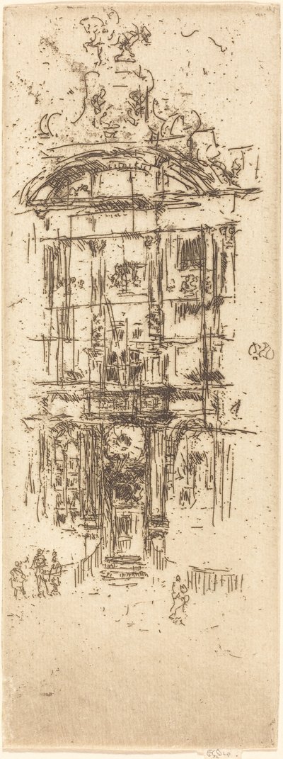 金屋，布鲁塞尔，1887年。 作者 詹姆斯·阿博特·麦克尼尔·惠斯勒