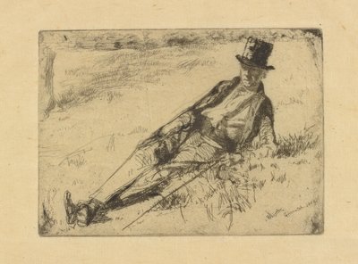 格林威治养老金领取者，1859年。 作者 詹姆斯·阿博特·麦克尼尔·惠斯勒