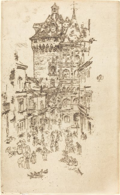 洛什市政厅，1888年。 作者 詹姆斯·阿博特·麦克尼尔·惠斯勒