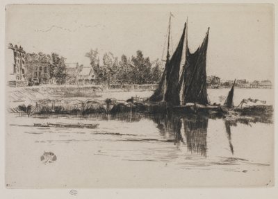 赫灵汉姆，1859年（纸上蚀刻） 作者 詹姆斯·阿博特·麦克尼尔·惠斯勒
