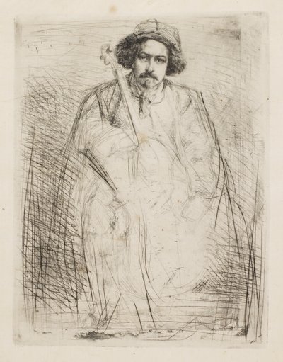 J. Becquet，雕塑家，1859年。 作者 詹姆斯·阿博特·麦克尼尔·惠斯勒