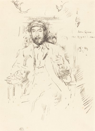 约翰-格鲁夫，1895年。 作者 詹姆斯·阿博特·麦克尼尔·惠斯勒