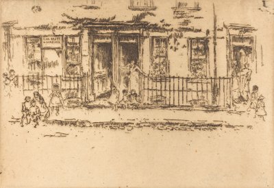 正义之路--切尔西，约1886-1888。 作者 詹姆斯·阿博特·麦克尼尔·惠斯勒