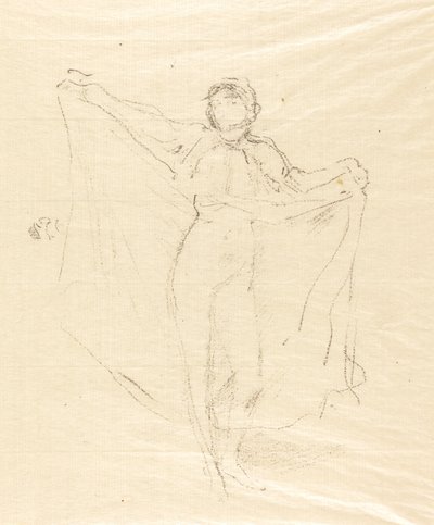 La Danseuse：裸体研究》，约1891年。 作者 詹姆斯·阿博特·麦克尼尔·惠斯勒