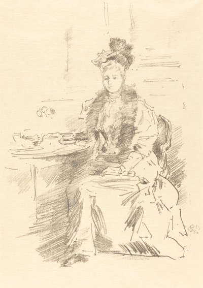 La Jolie New Yorkaise, 1894。 作者 詹姆斯·阿博特·麦克尼尔·惠斯勒