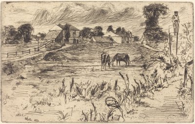马的风景》，1859年。 作者 詹姆斯·阿博特·麦克尼尔·惠斯勒