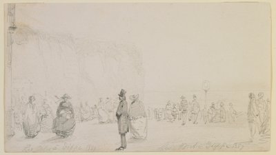 Les Côtes à Dieppe, 1857年。 作者 詹姆斯·阿博特·麦克尼尔·惠斯勒