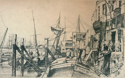 莱姆豪斯（Limehouse），1859年，1904年 作者 詹姆斯·阿博特·麦克尼尔·惠斯勒