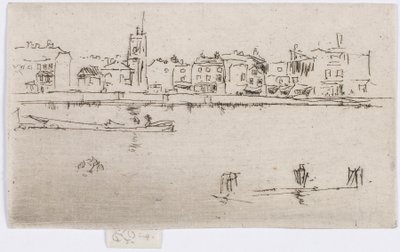 小切尔西纪念馆，1887年。 作者 詹姆斯·阿博特·麦克尼尔·惠斯勒