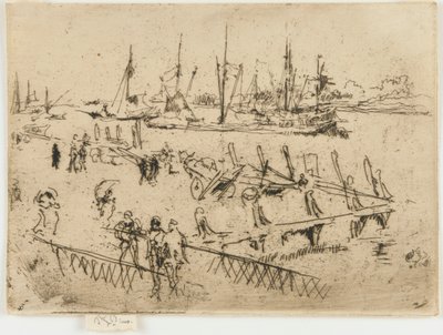 Little Dordrecht, 1884. 作者 詹姆斯·阿博特·麦克尼尔·惠斯勒
