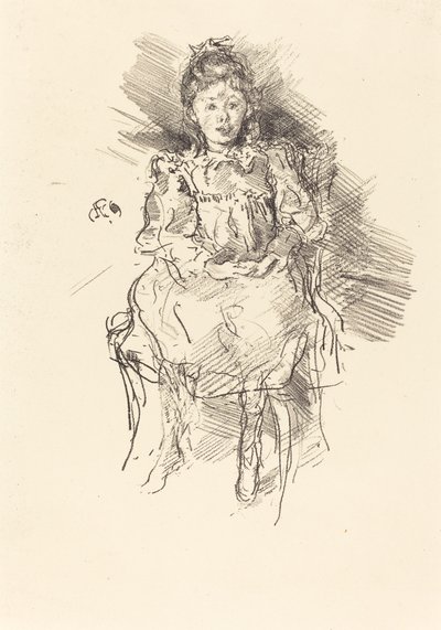 小桃乐丝，1896年。 作者 詹姆斯·阿博特·麦克尼尔·惠斯勒