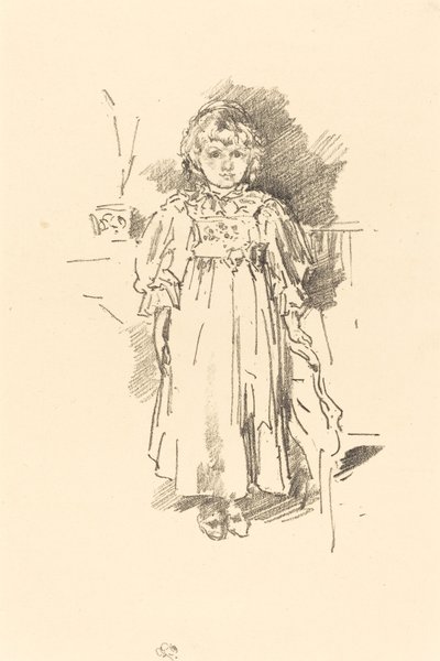 小伊夫林，1896年。 作者 詹姆斯·阿博特·麦克尼尔·惠斯勒
