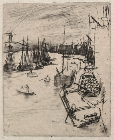 小包装，1861年。 作者 詹姆斯·阿博特·麦克尼尔·惠斯勒